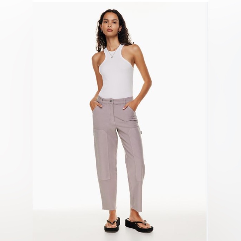Aritzia Wilfred Free Lavender Gray Utility Pants